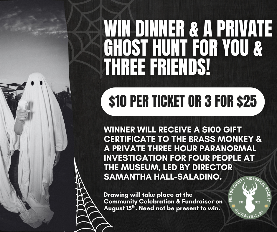 Ghost Winning Win dinner and a private ghost hunt for you and three friends! – Fulton ...